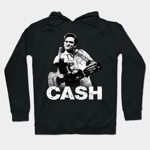 Cool Johnny Cash | Vintage Hoodie by danterjad